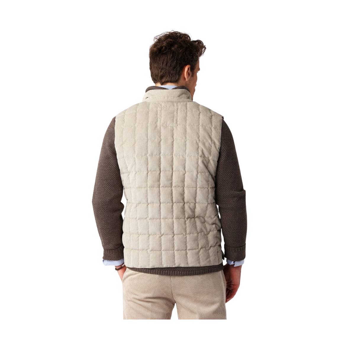 Tech Cord Vest - Light Sand
