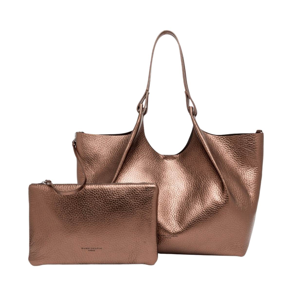 Dua Leather Handbag - Moon