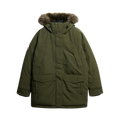 Everest Faux Fur Parka Jacket - D8B Army Khaki Green