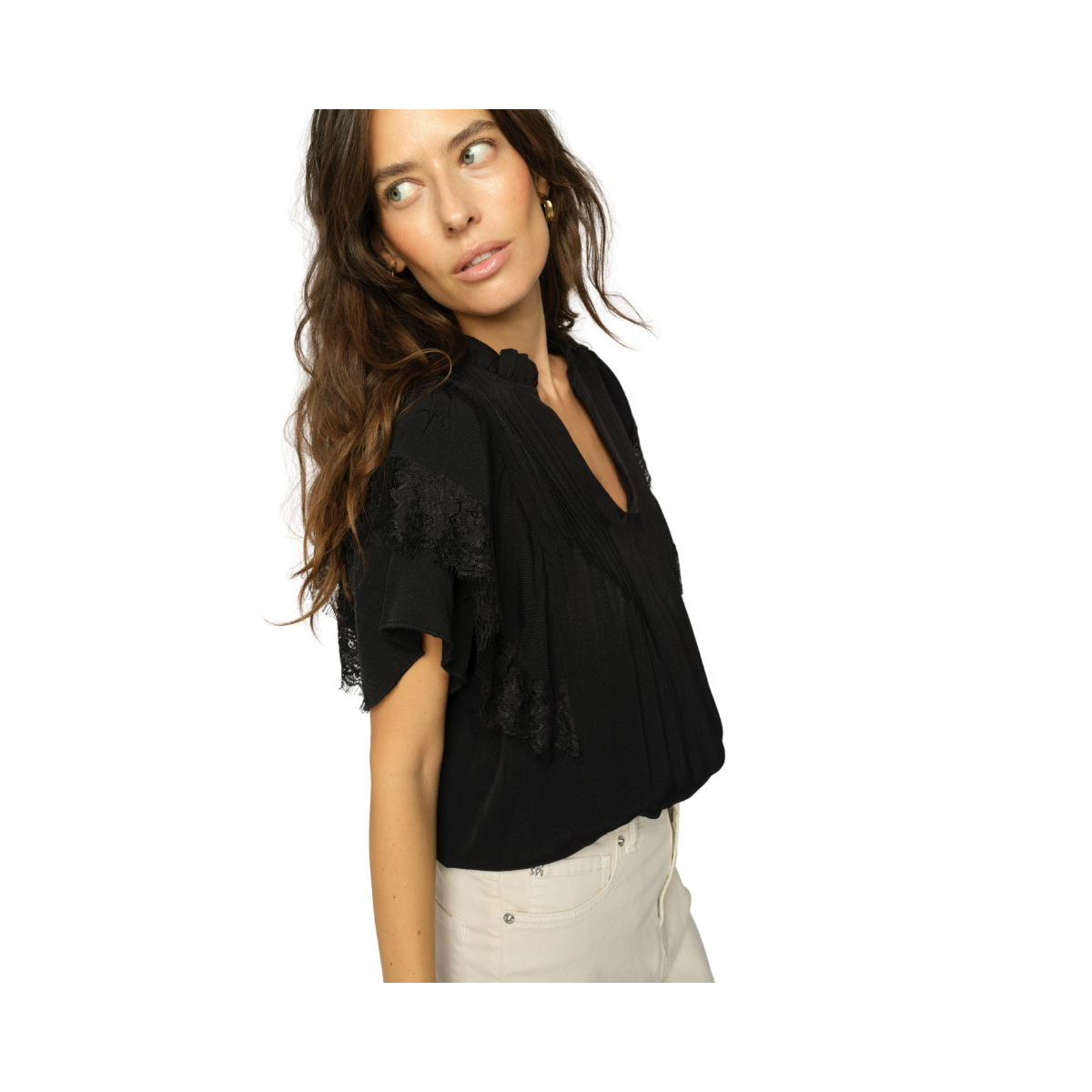 MMWea Flowish Blouse - Black