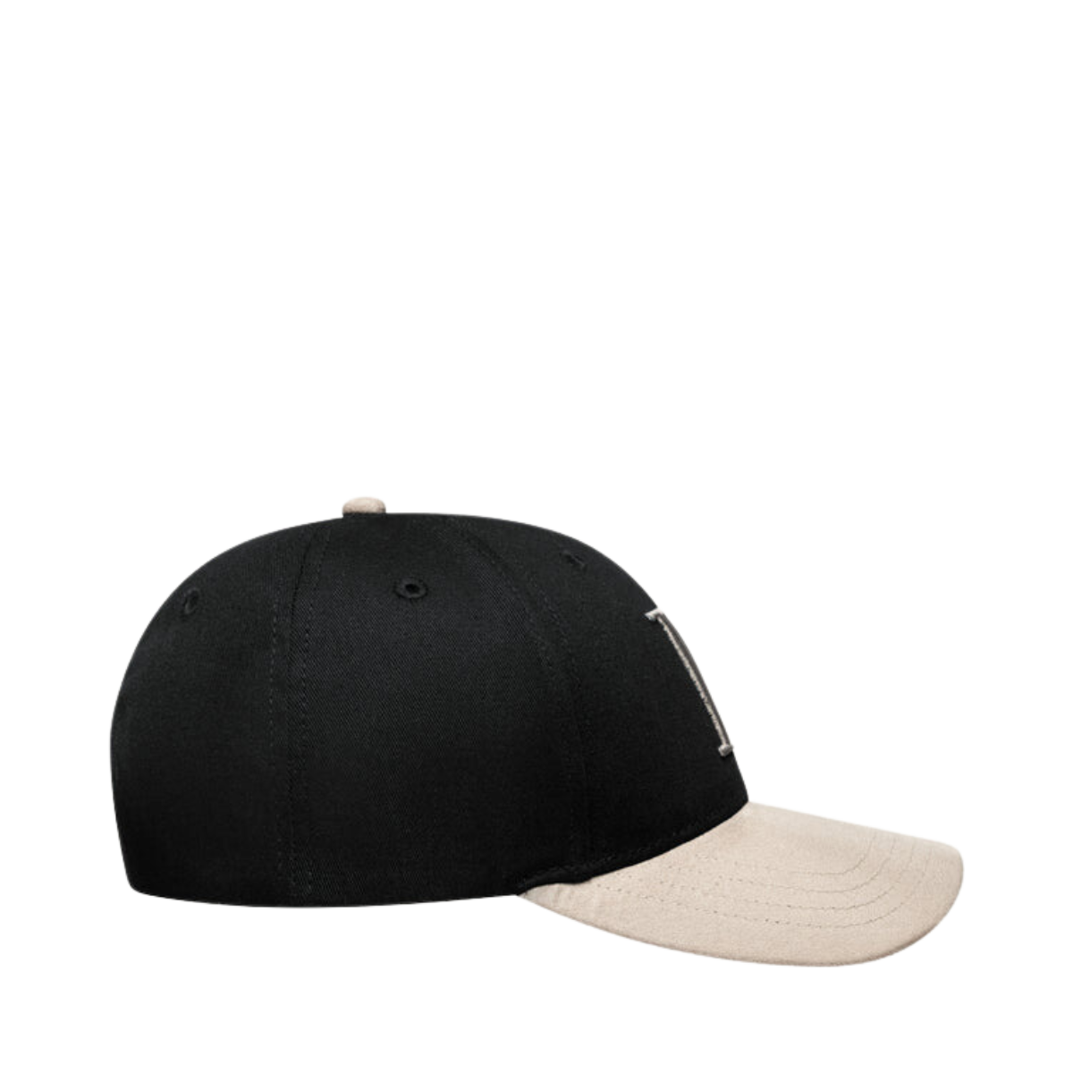 Baseball Cap Contrast Suede II - Black