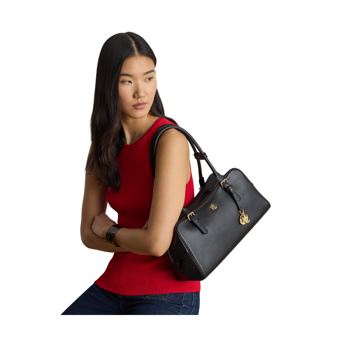 Marcy ZP Satchel Large - Black