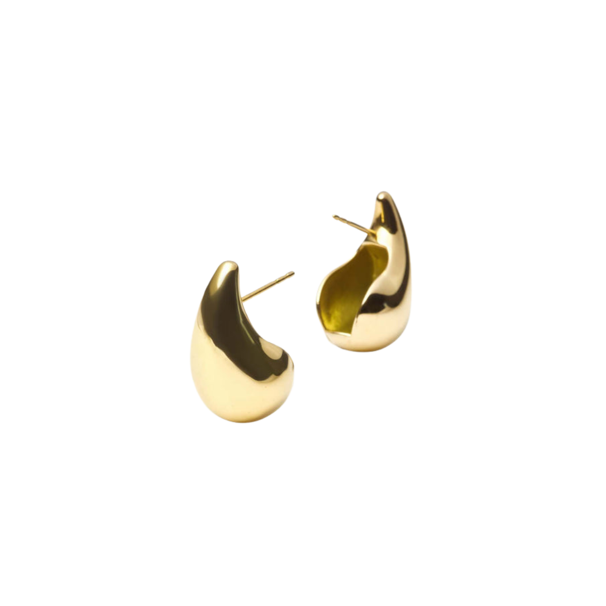 Plain Daring Small Gold Dupe Earring - gold