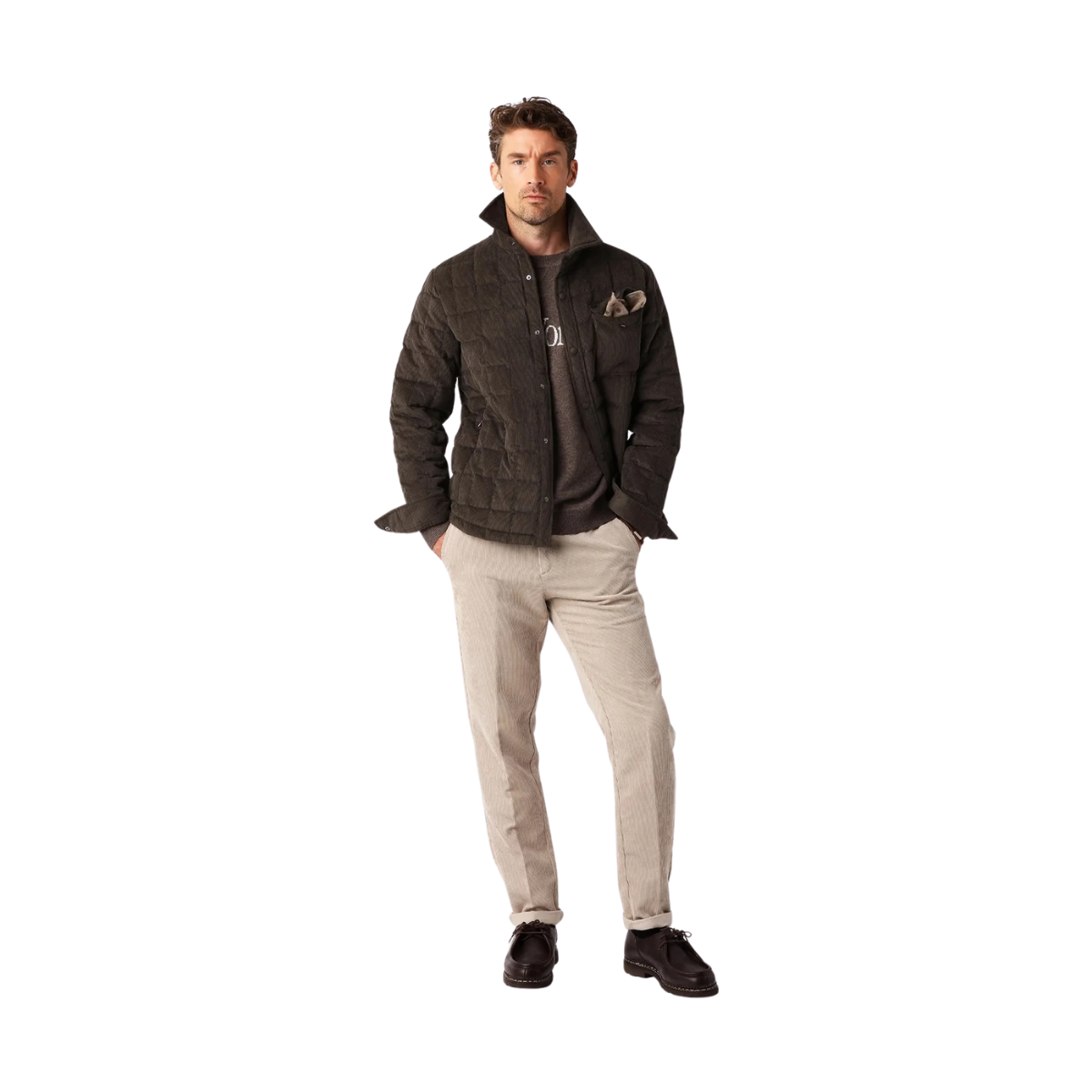 Tech Cord Jkt - Chocolate