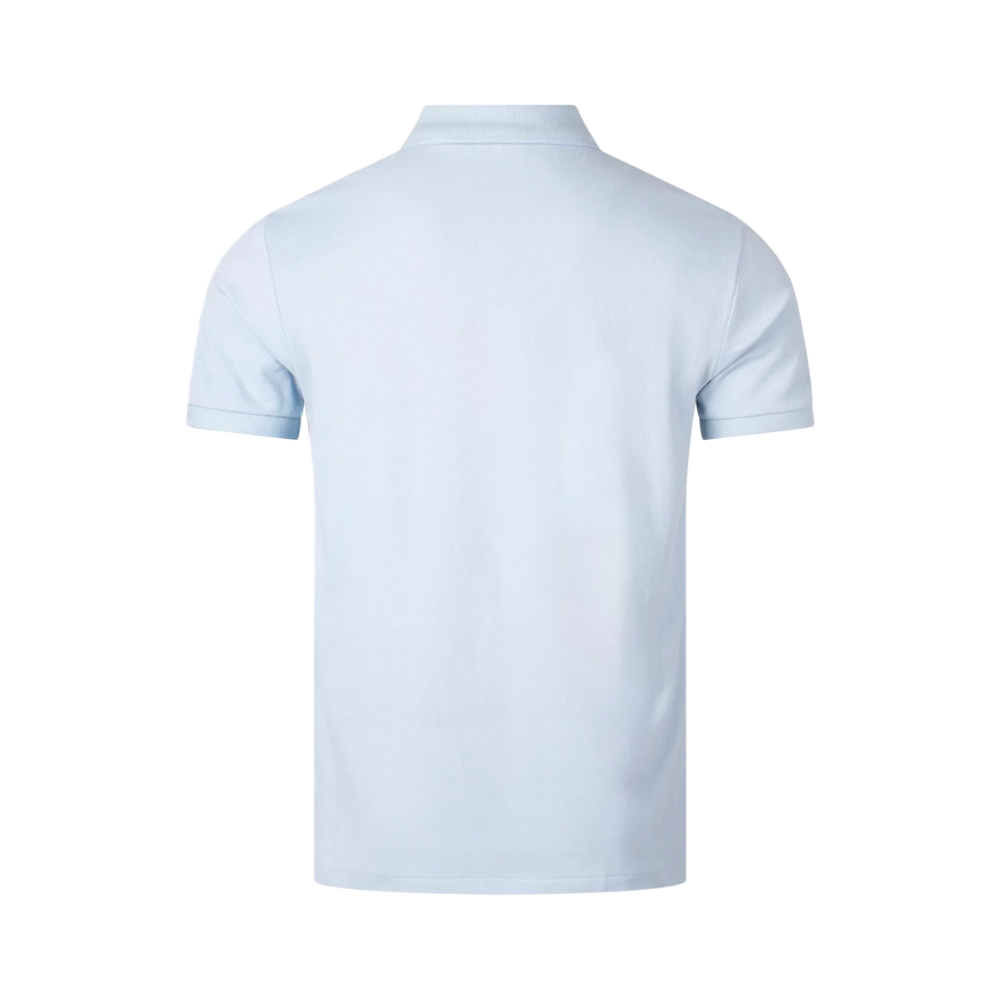 Custom Slim Fit Mesh Polo Shirt - Blue