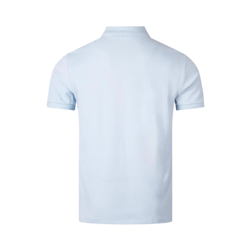 Custom Slim Fit Mesh Polo Shirt - Blue