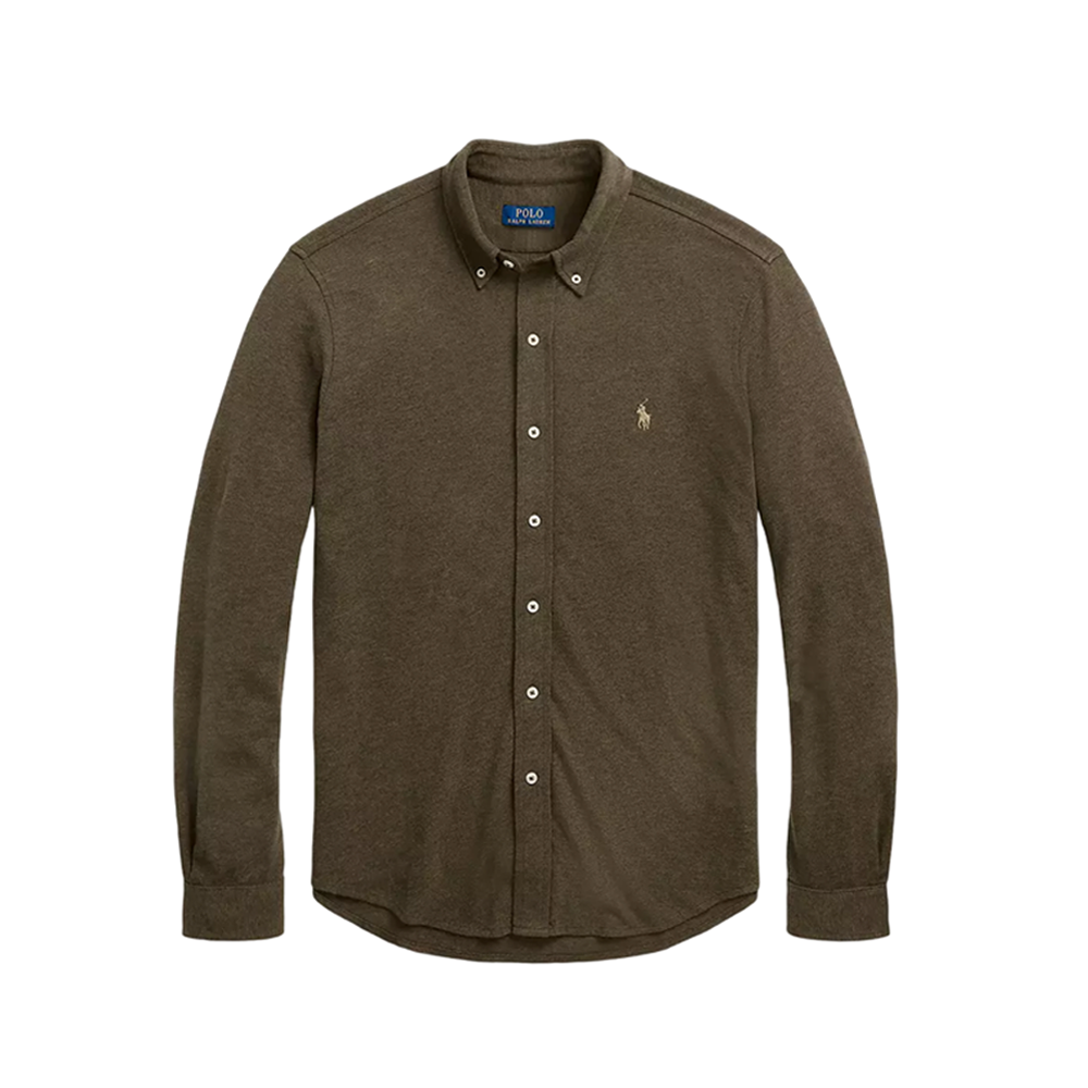 Featherweight Mesh Oxford Shirt - Green