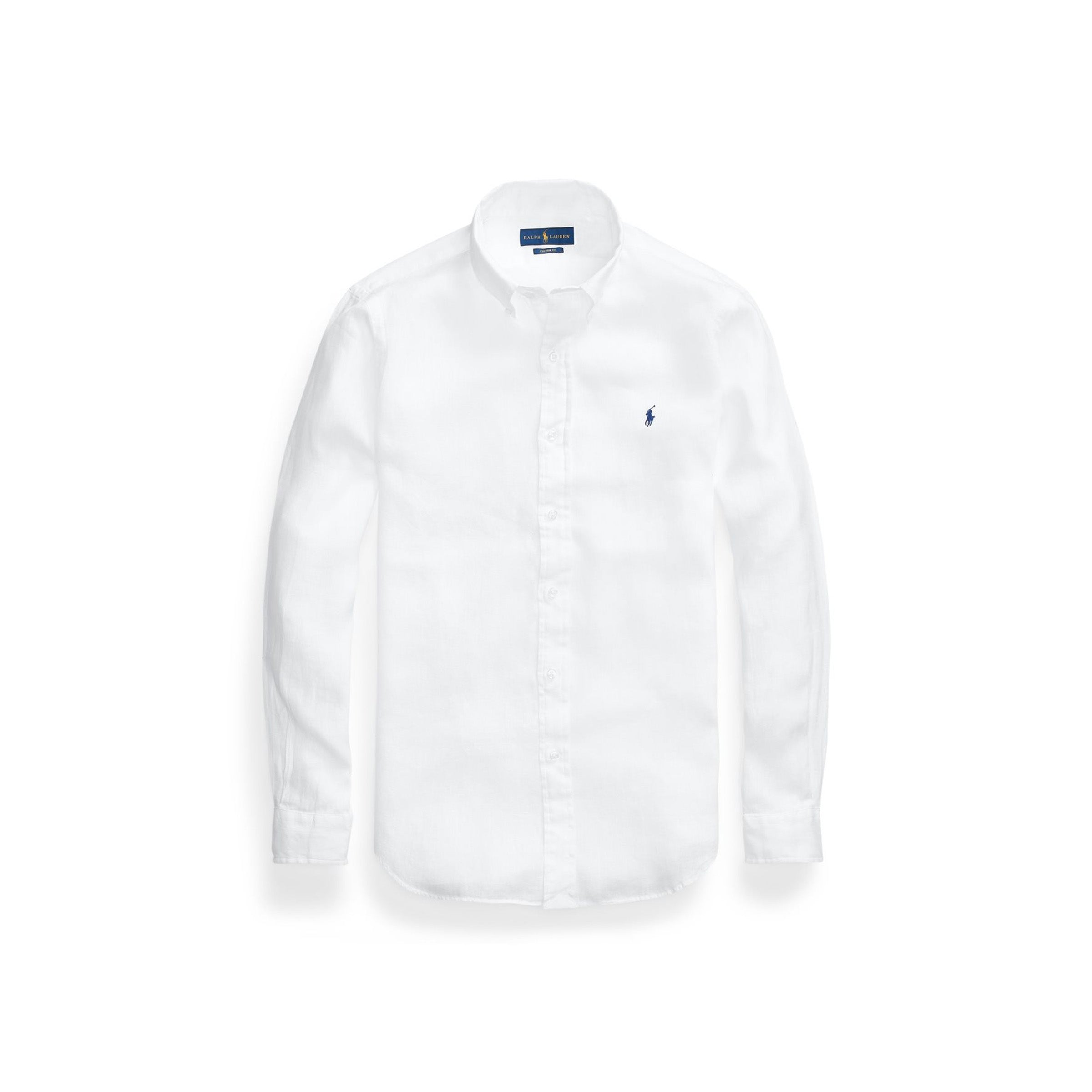 Classic Linnen Custom Fit Shirt - White