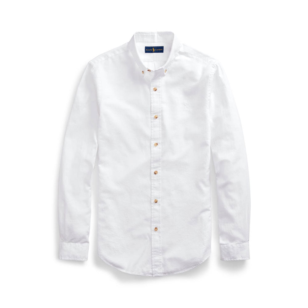 Slim Fit Dobby Shirt - White