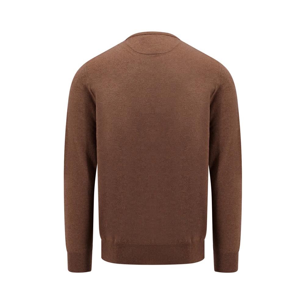 Wool Crewneck Sweater - Brown