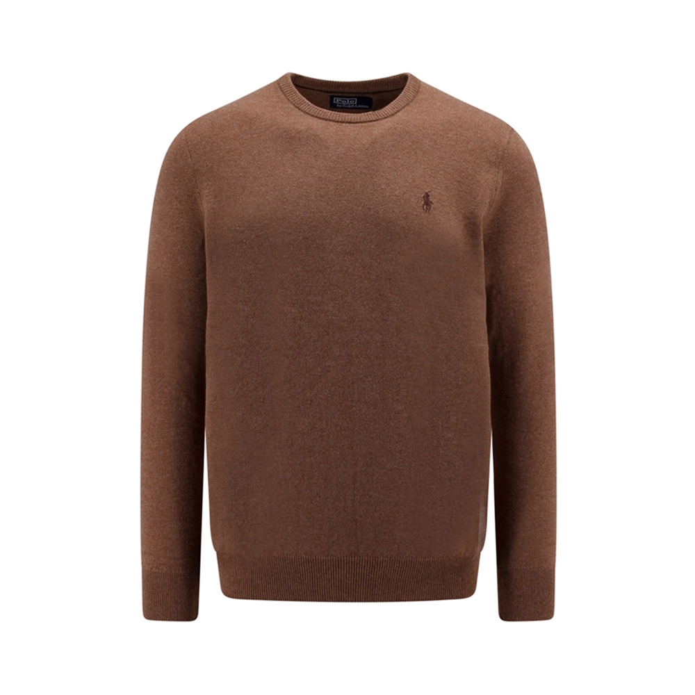 Wool Crewneck Sweater - Brown