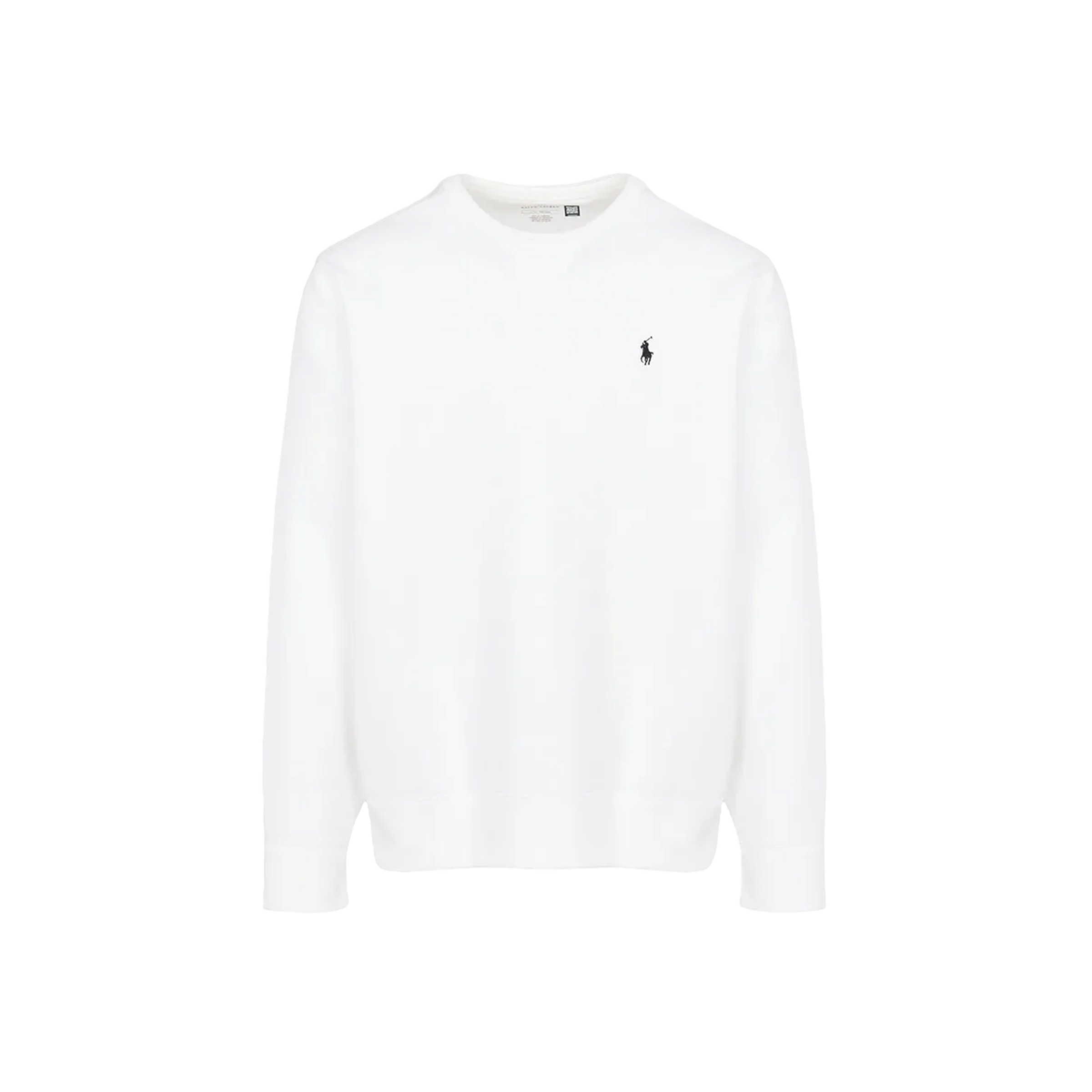 Long Sleeve Crew Neck Sweatshirt - White