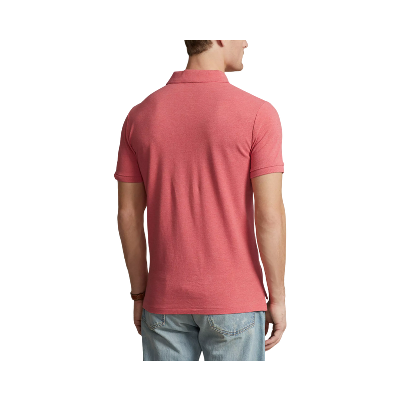 Custom Slim Fit Mesh Polo Shirt - Red
