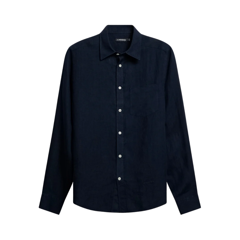 Clean Linen Slim Shirt - Blue