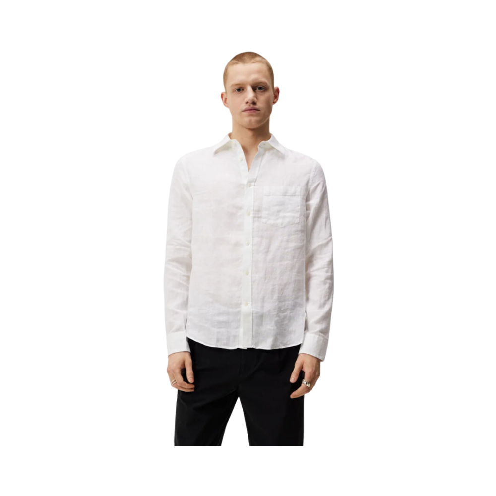 Clean Linen Slim Shirt - White