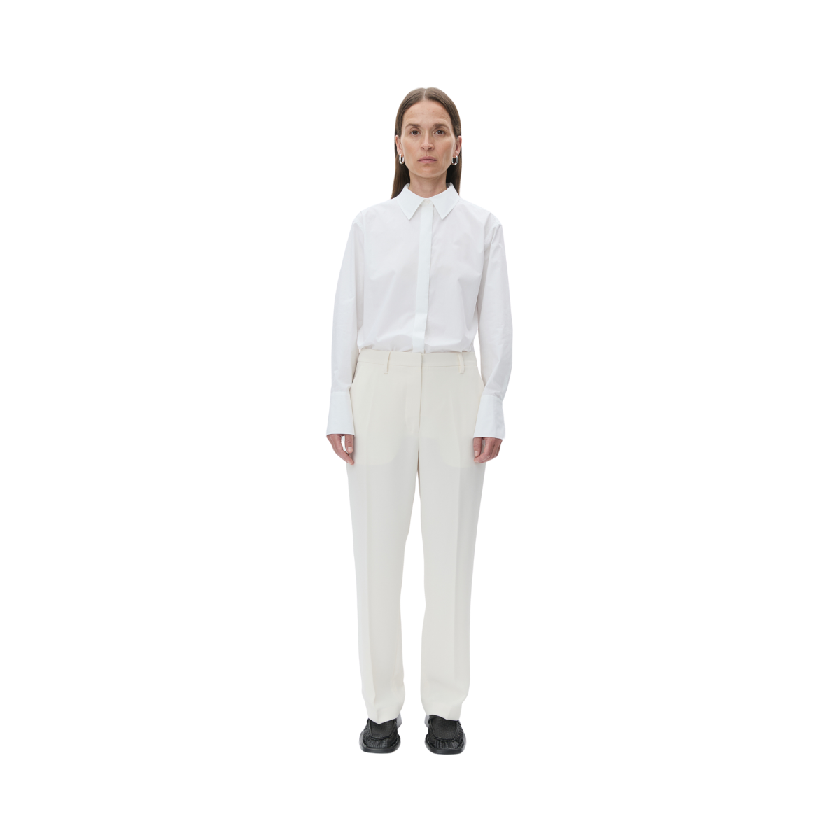 Classic Lady Classic Gabardine Pants - 1002 Ivory Shade