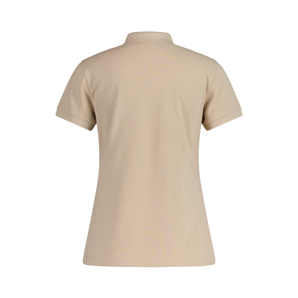 Slim Shield Cap Sleeve Pique Polo - Beige