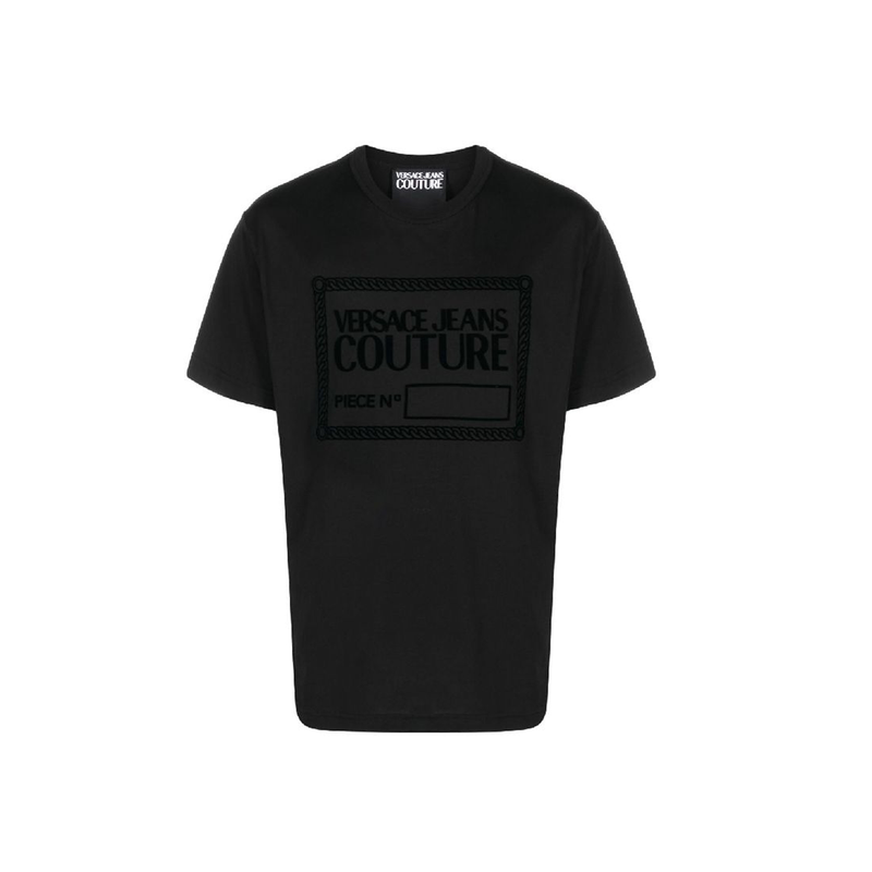 R Piece Nr Flock T-Shirt - Black