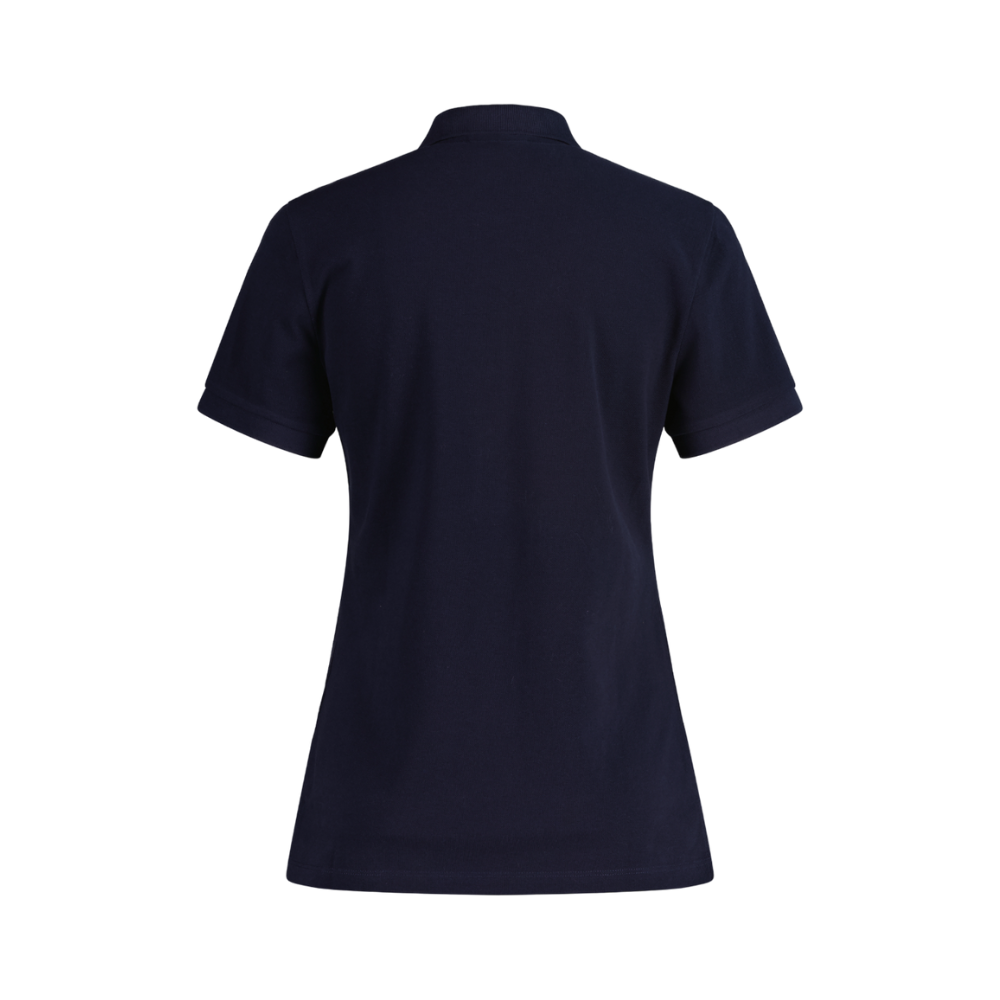 Slim Shield Cap Sleeve Pique Polo - Blue