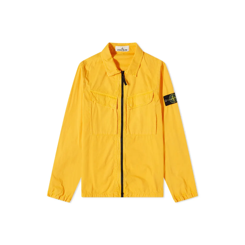 Full Zip Overshirt - Yellow