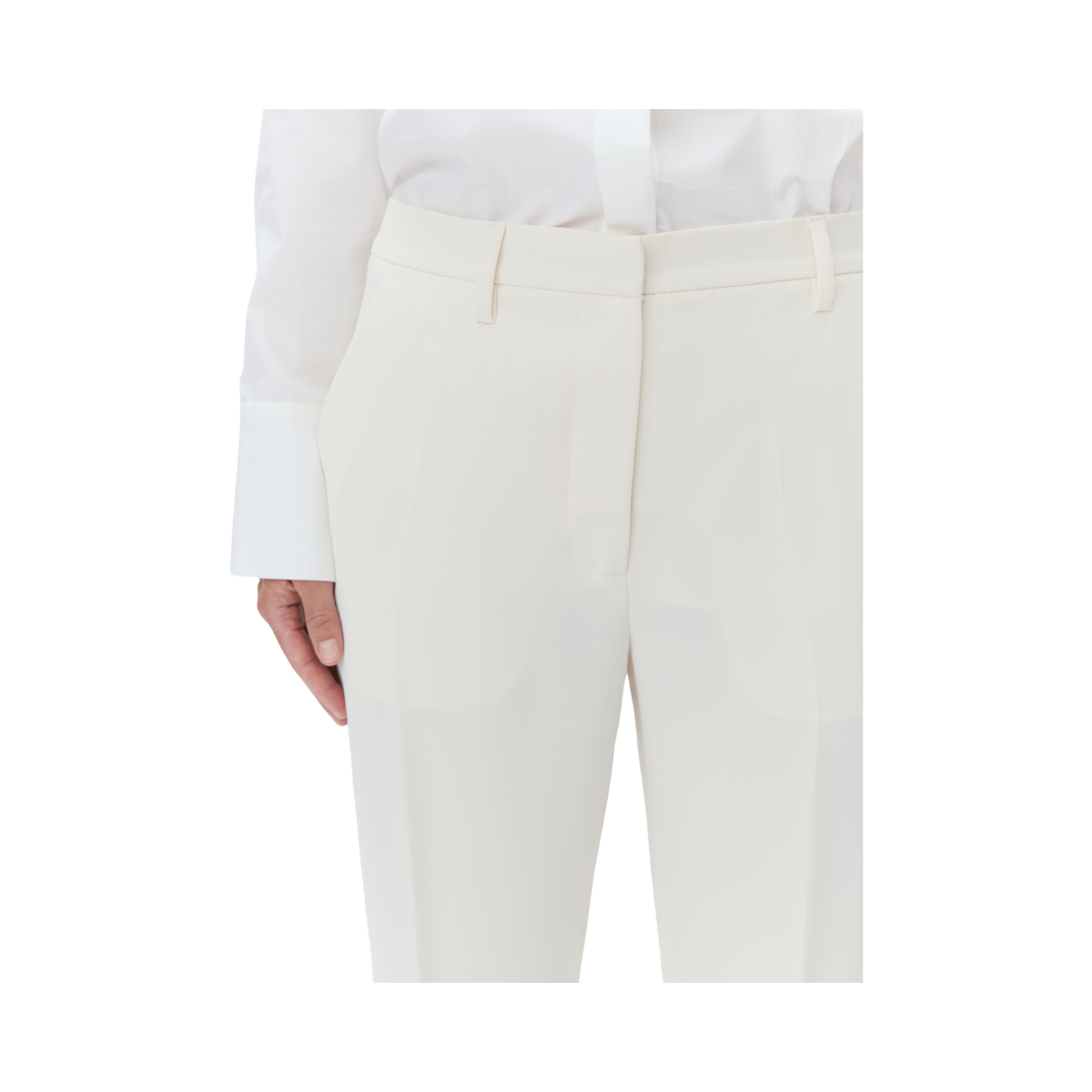 Classic Lady Classic Gabardine Pants - 1002 Ivory Shade