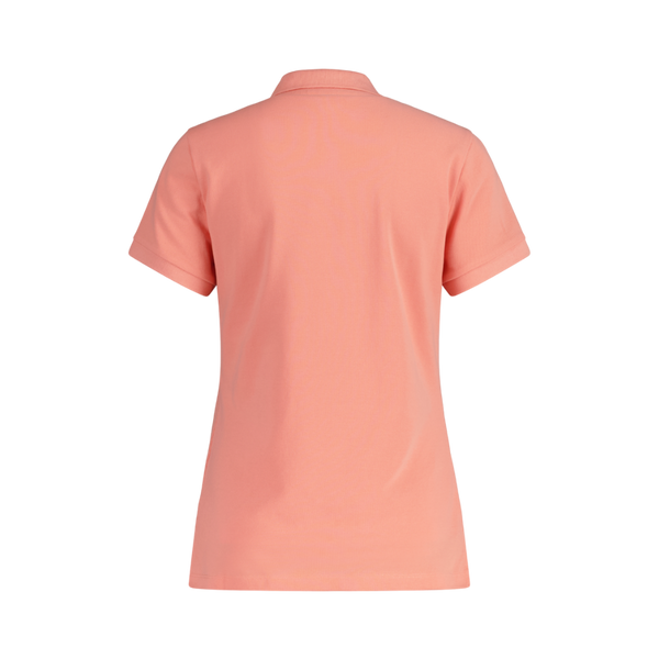 Slim Shield Cap Sleeve Pique Polo - Pink