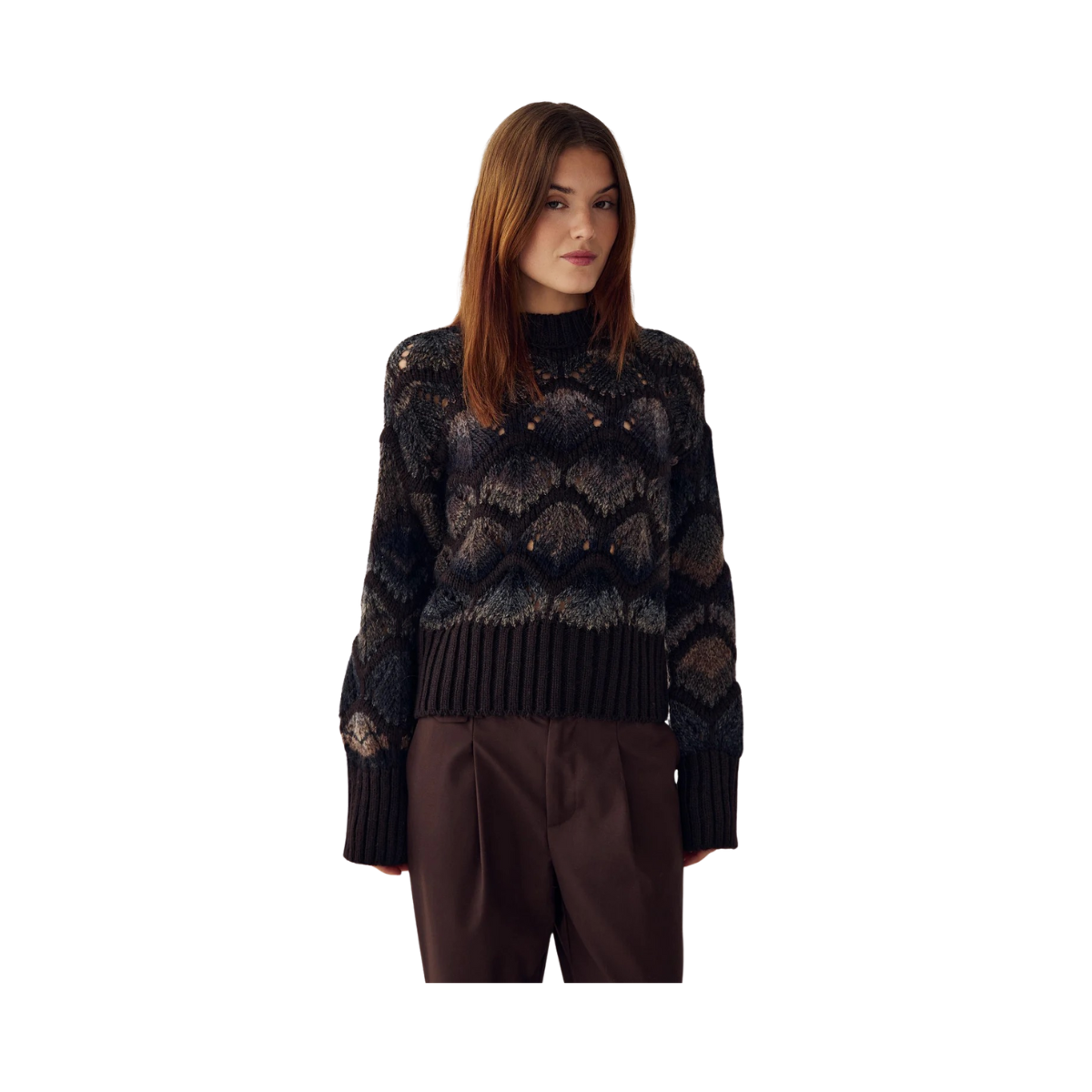 Latanna Knit - Brown Multi