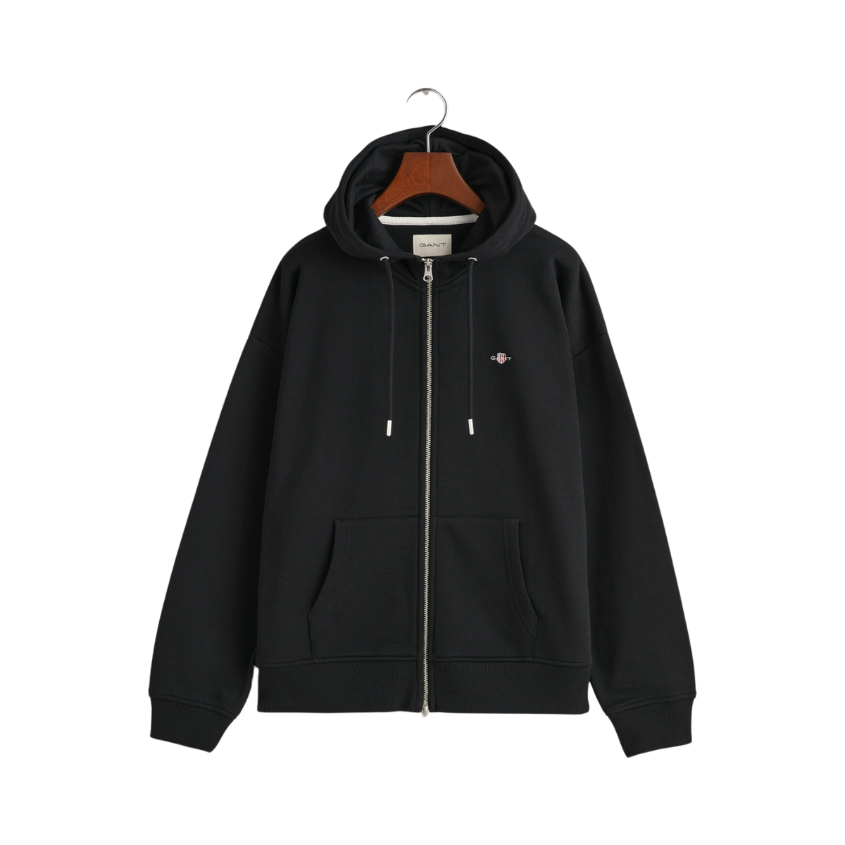 SHIELD ZIP HOODIE - Black