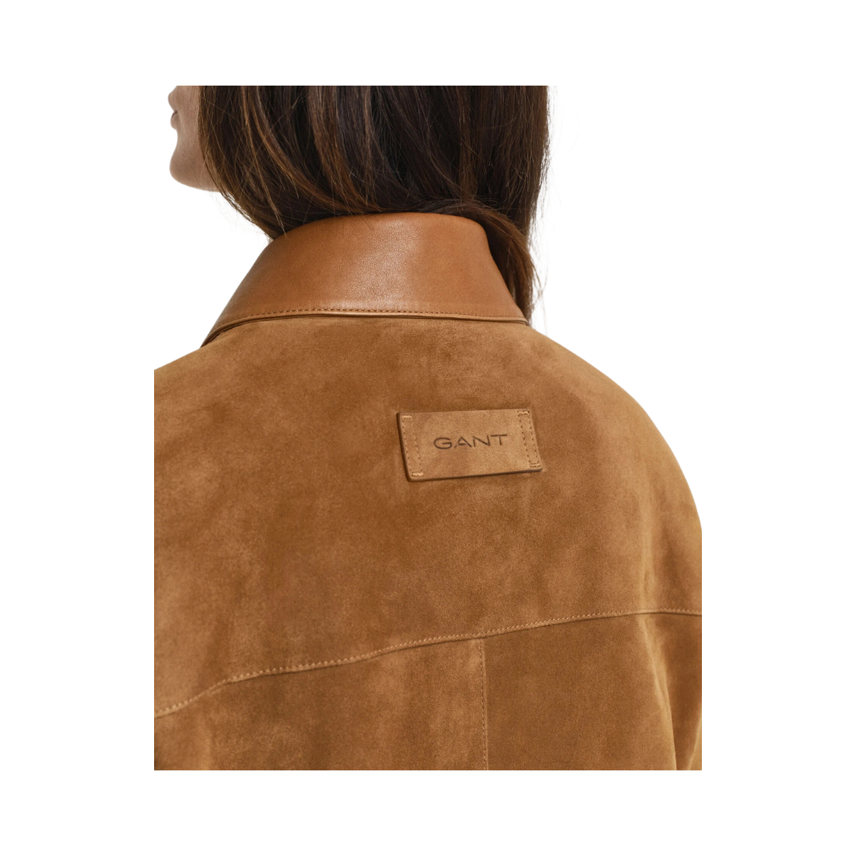 Suede Barn Jacket - Cognac