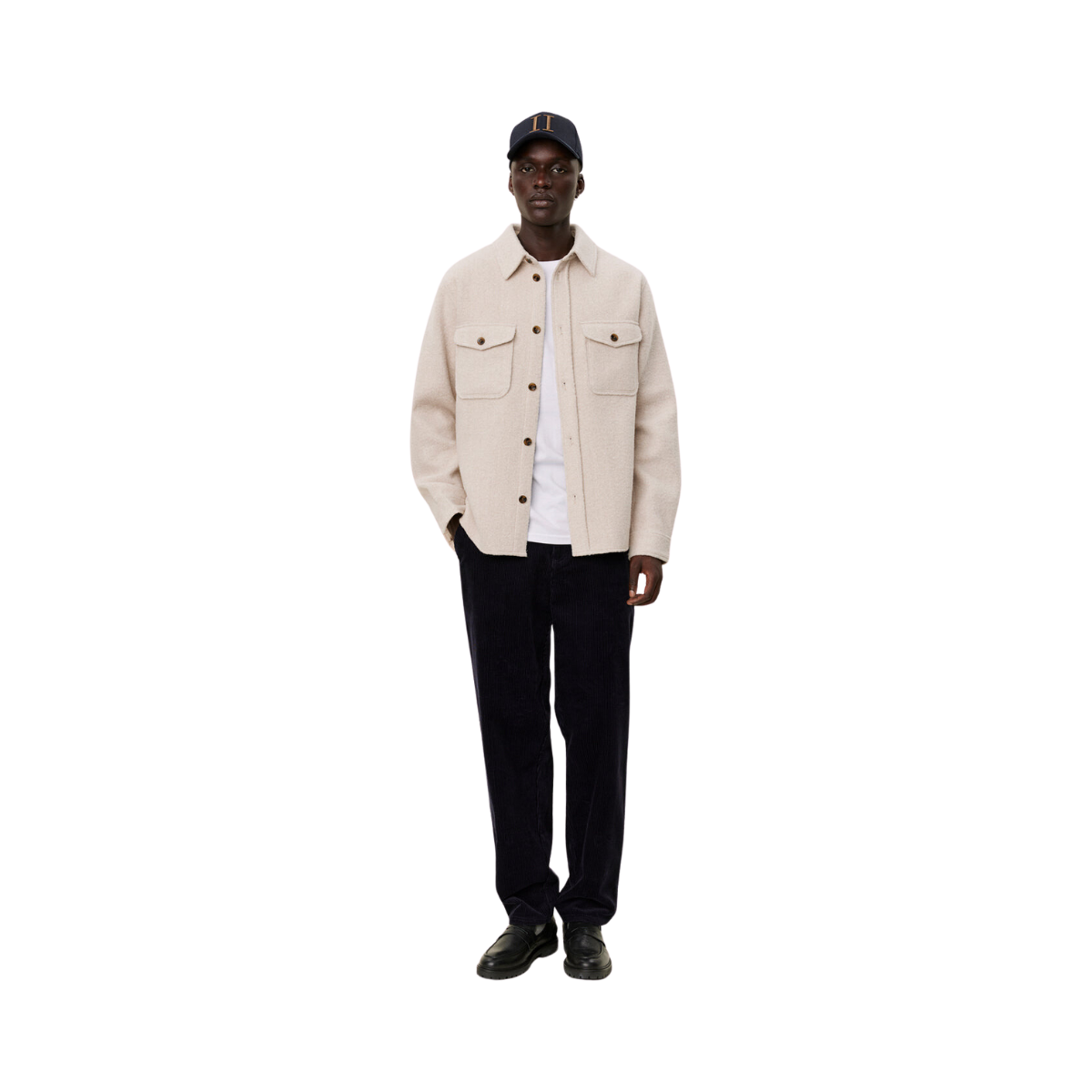 Lennon Bouclé Overshirt - Beige