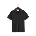 Tipping SS Pique Polo - Black