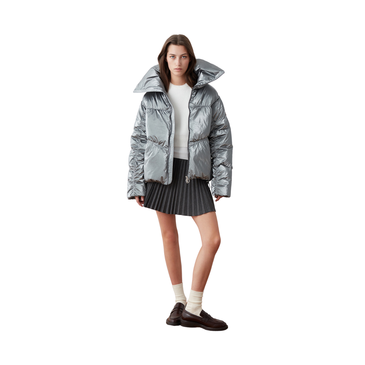 LADIES DOWN JACKET - Silver