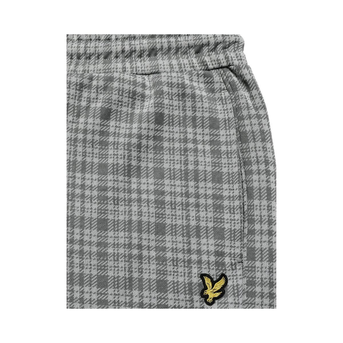 Hawick Check Trackpant - Mid Grey Marl