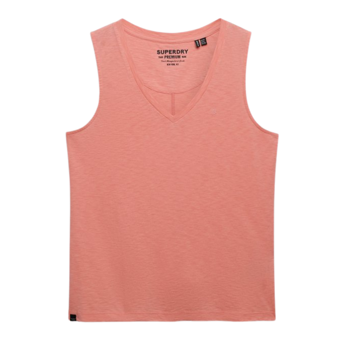 Studios Vee Neck Vest - Peach Amber Pink