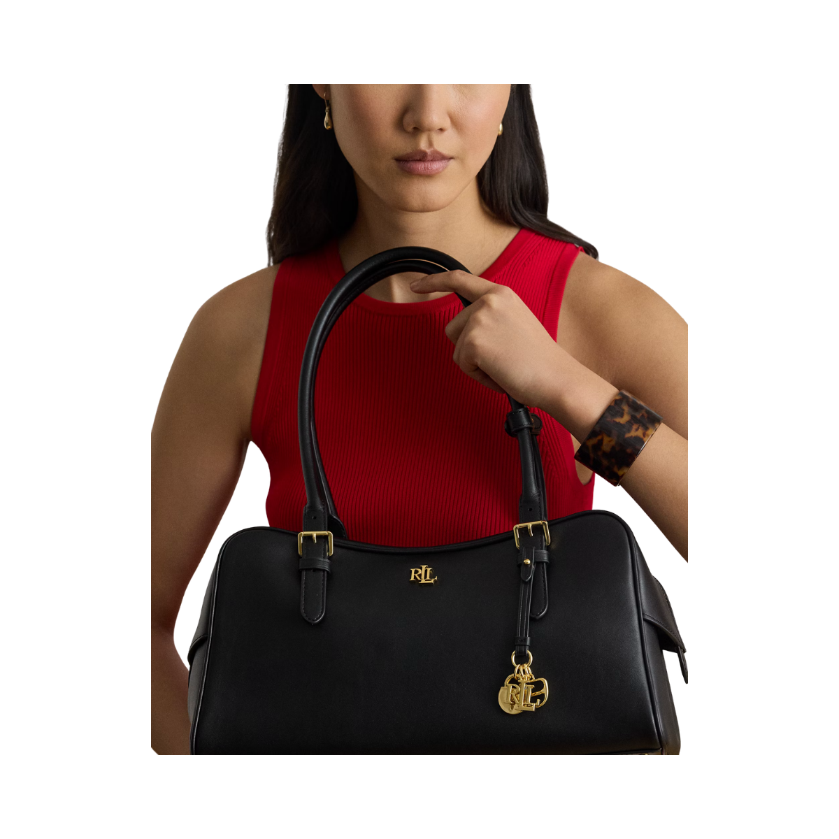 Marcy ZP Satchel Large - Black