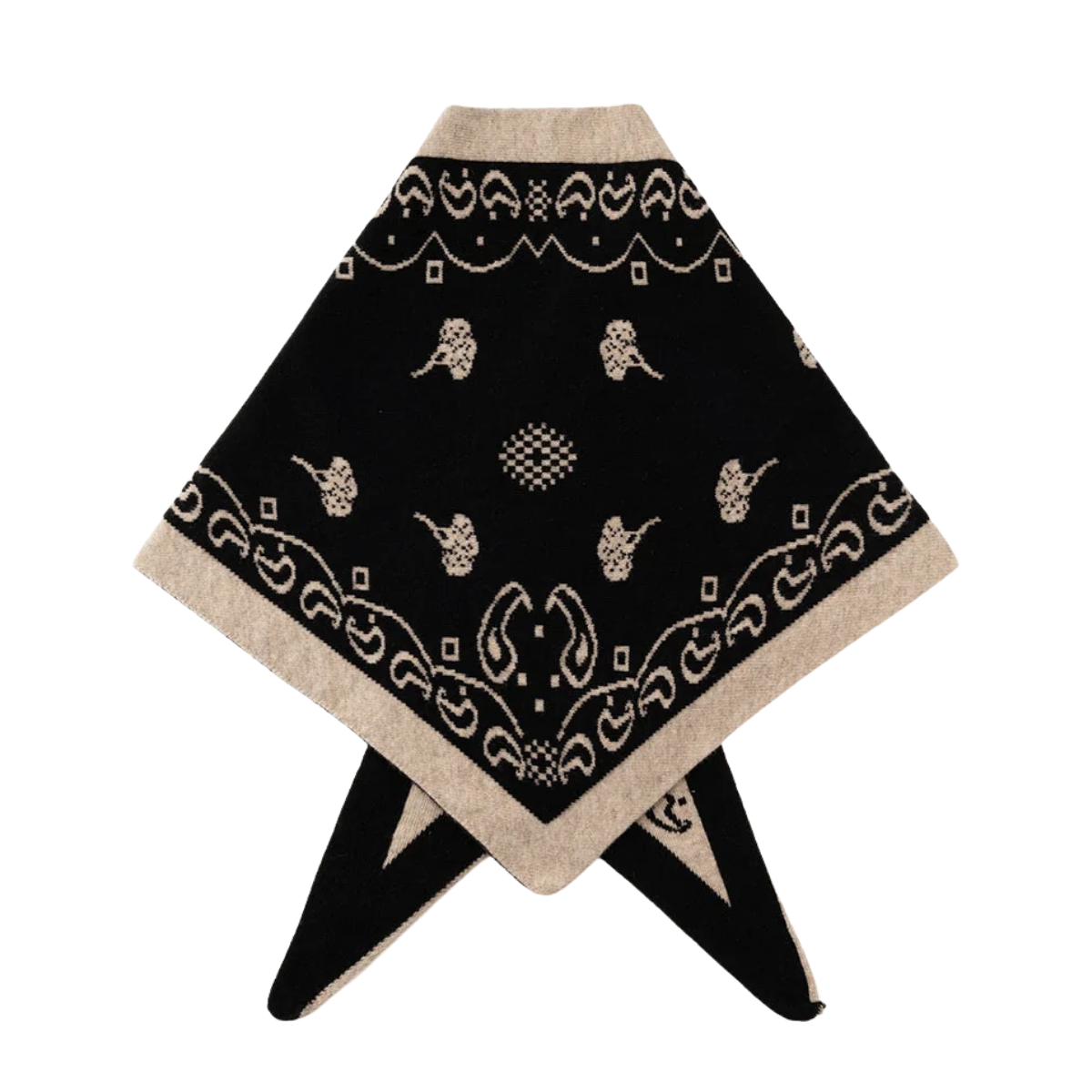 N-Neomi Scarf - Sand Black Mix