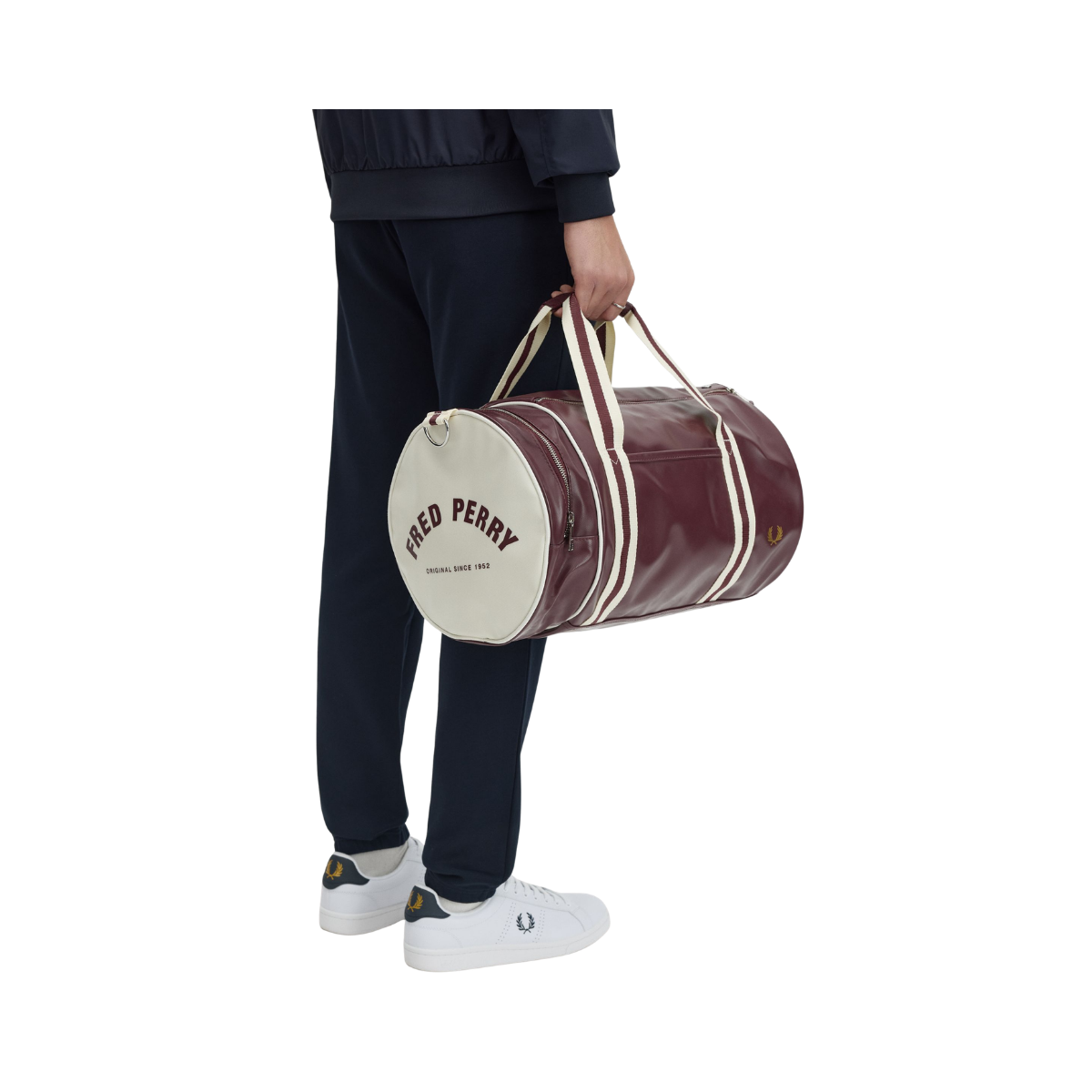Classic Barrel Bag - Oxblood/Ecru