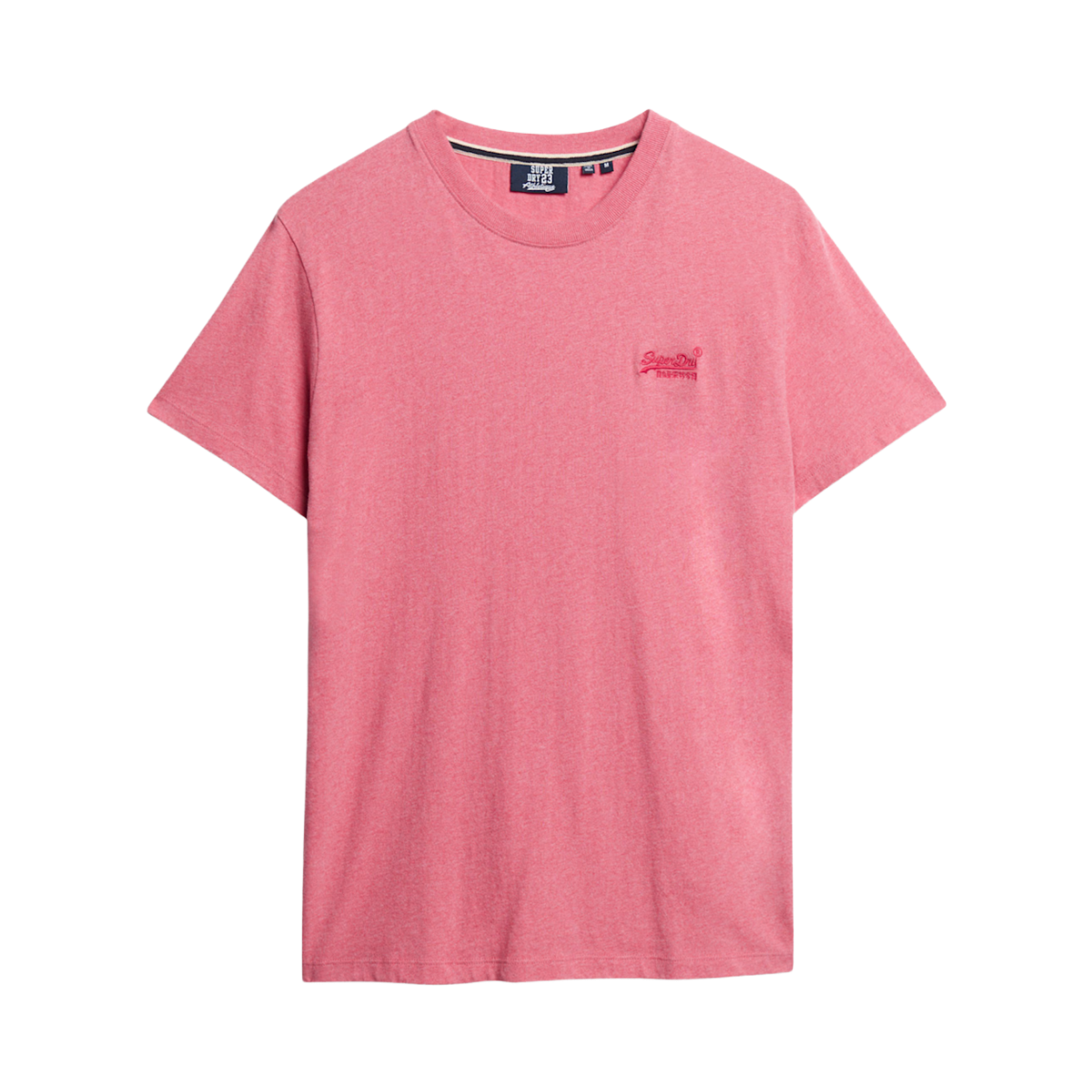 Essential Logo EMB Tee - 9VS Punch Pink Marl