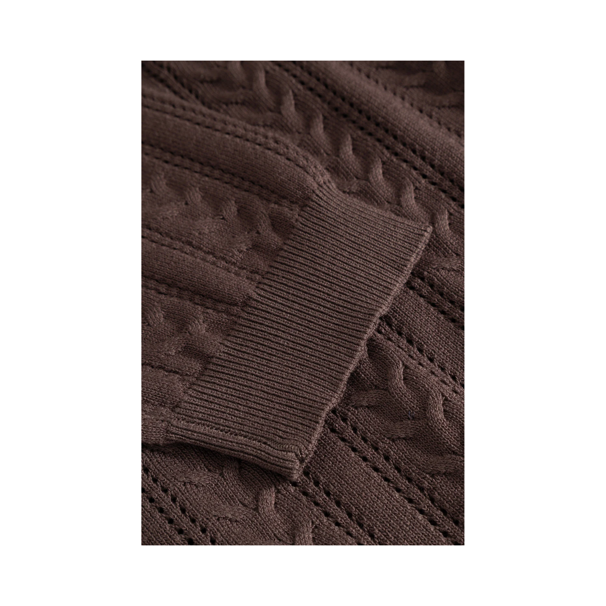 N-Mecca LS Knit Polo - Coffee