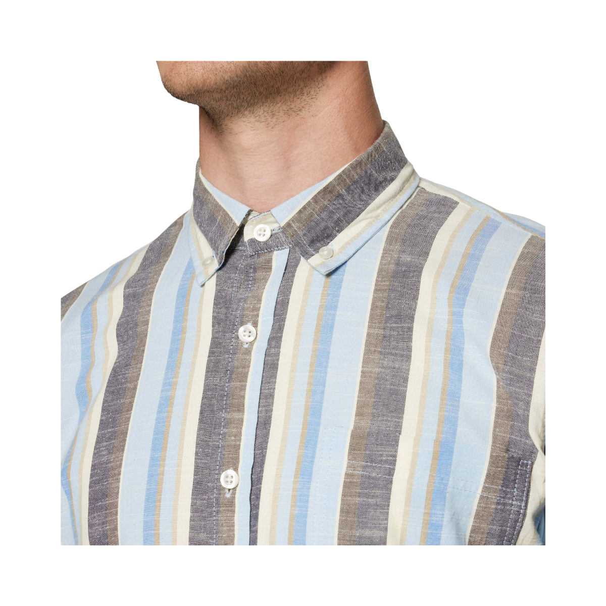 GustavSi Slub Stripe - Blue Captain