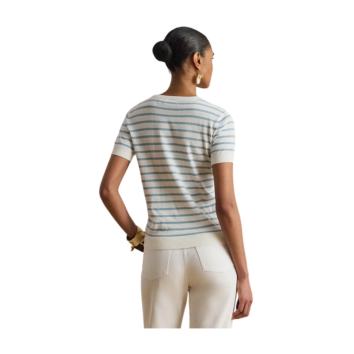 Sweater Pullover - White/Blue Note