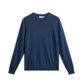 Keane Merino Crew Neck - Vintage Indigo Melange