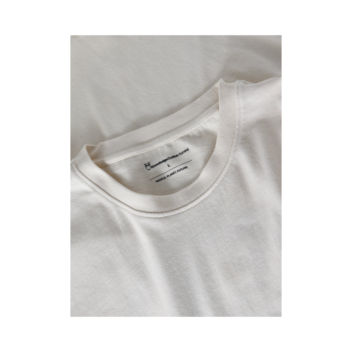 Heavy  Scenery Back Print T-shirt - Egret