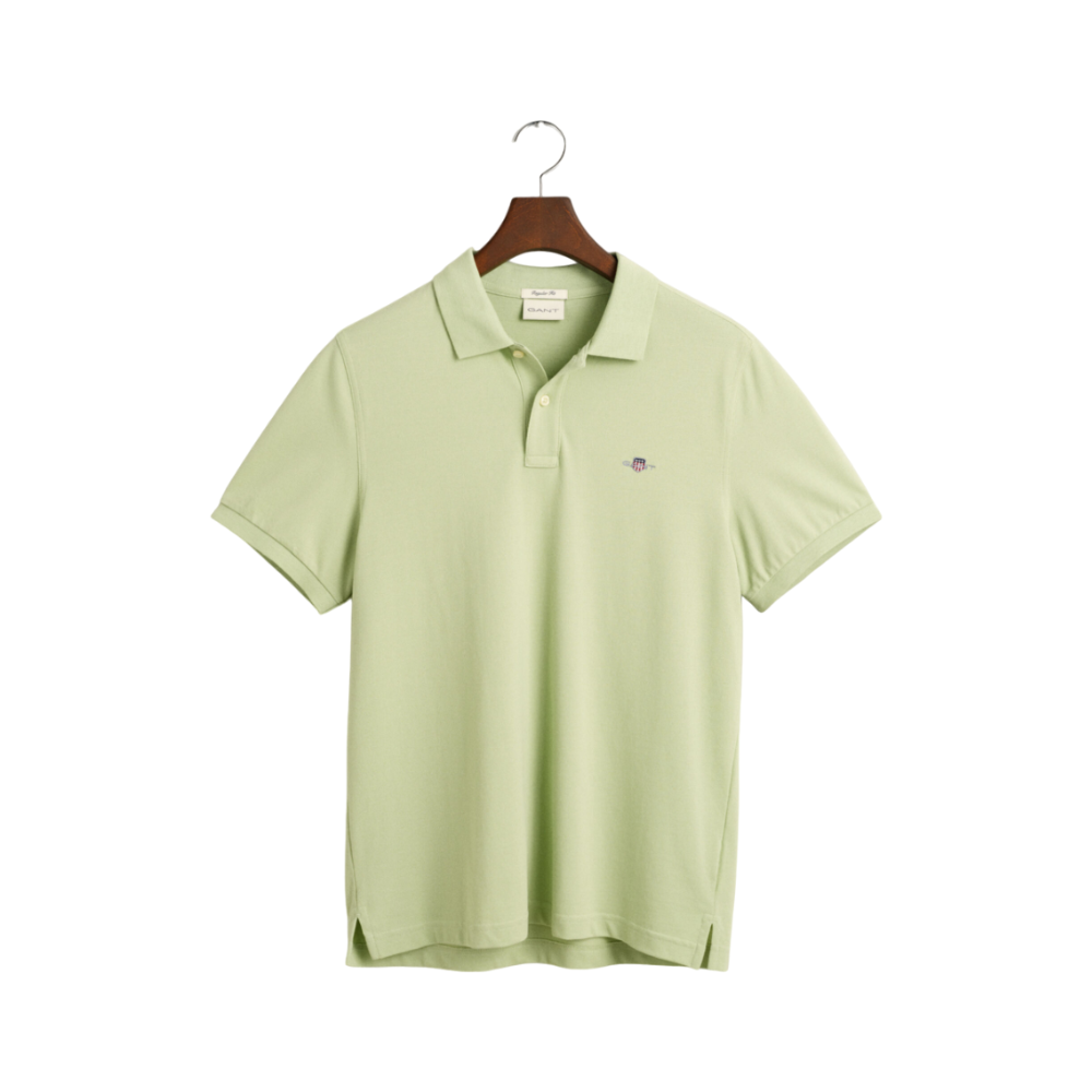 Shield SS Pique Polo - Green