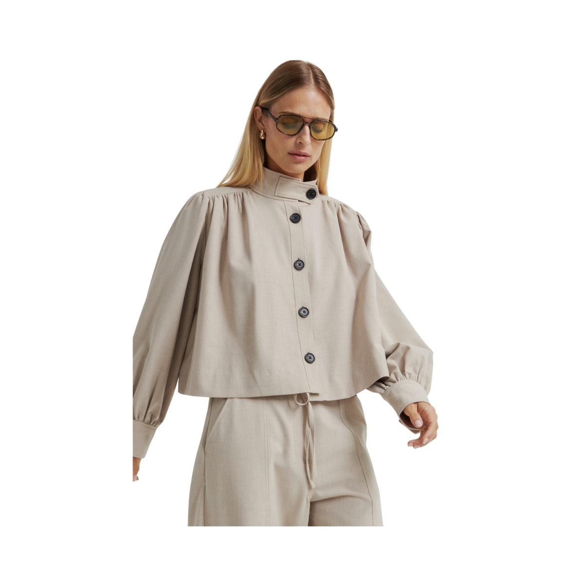 Zoie Jacket - Light Beige Melange