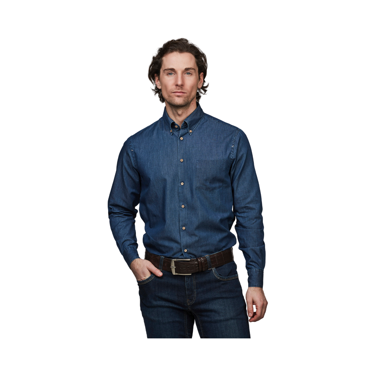 INDIGO CLASSIC SHIRT - Blue