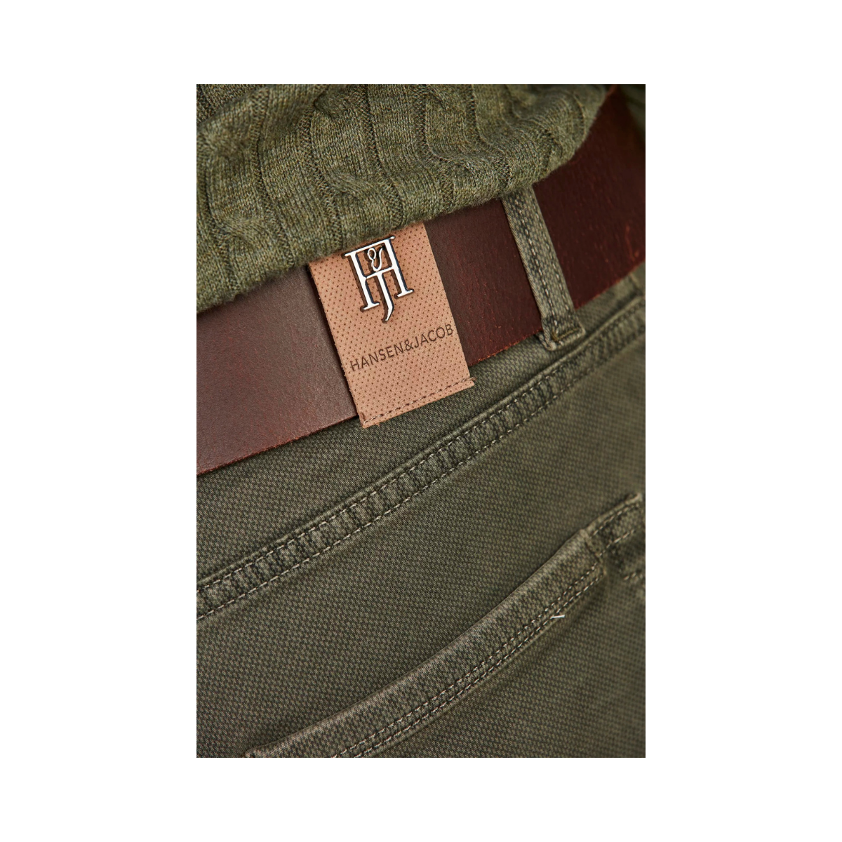 5-Pkt Cut'N Sew Bormio Print - Olive Green