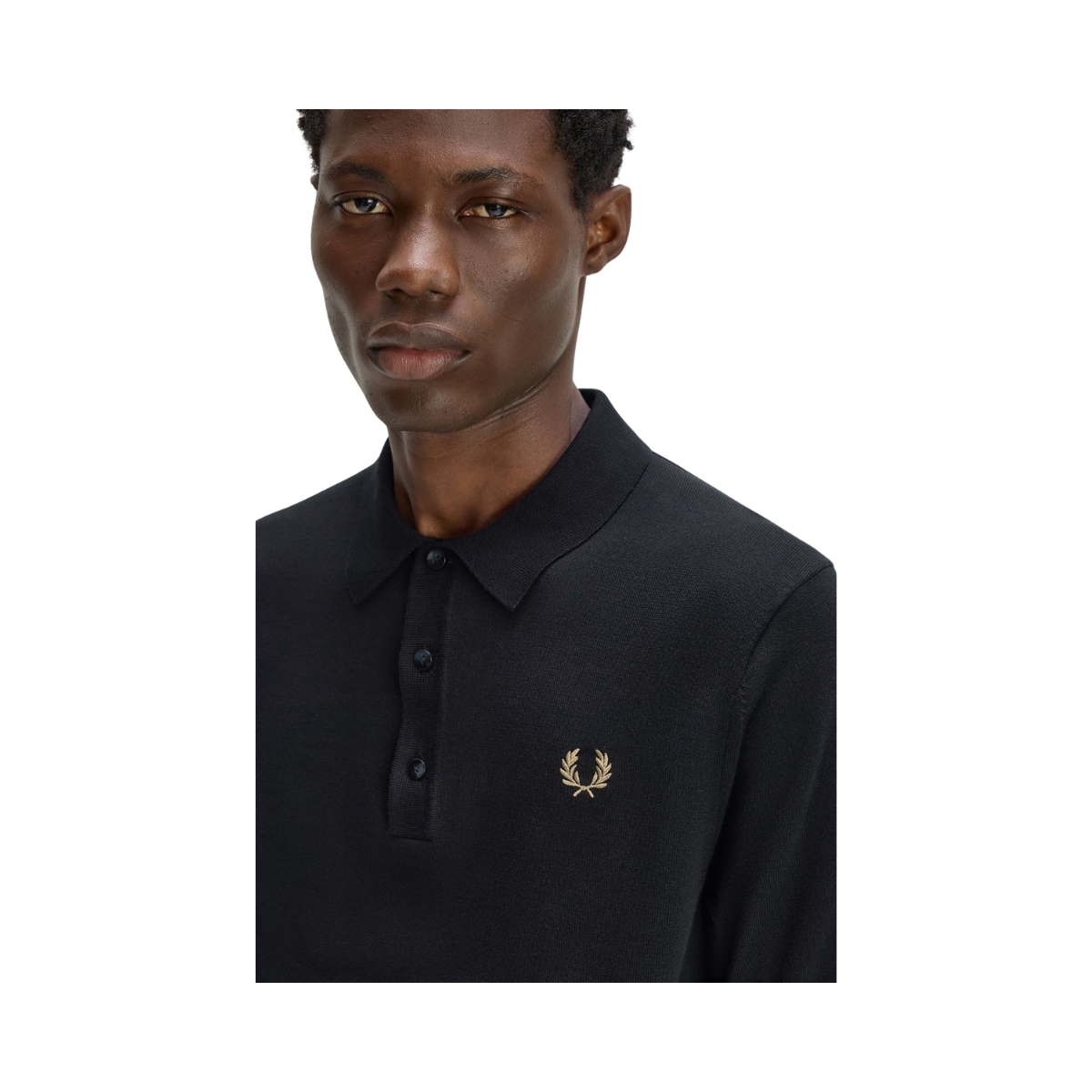 Cotton Knitted Shirt - Black