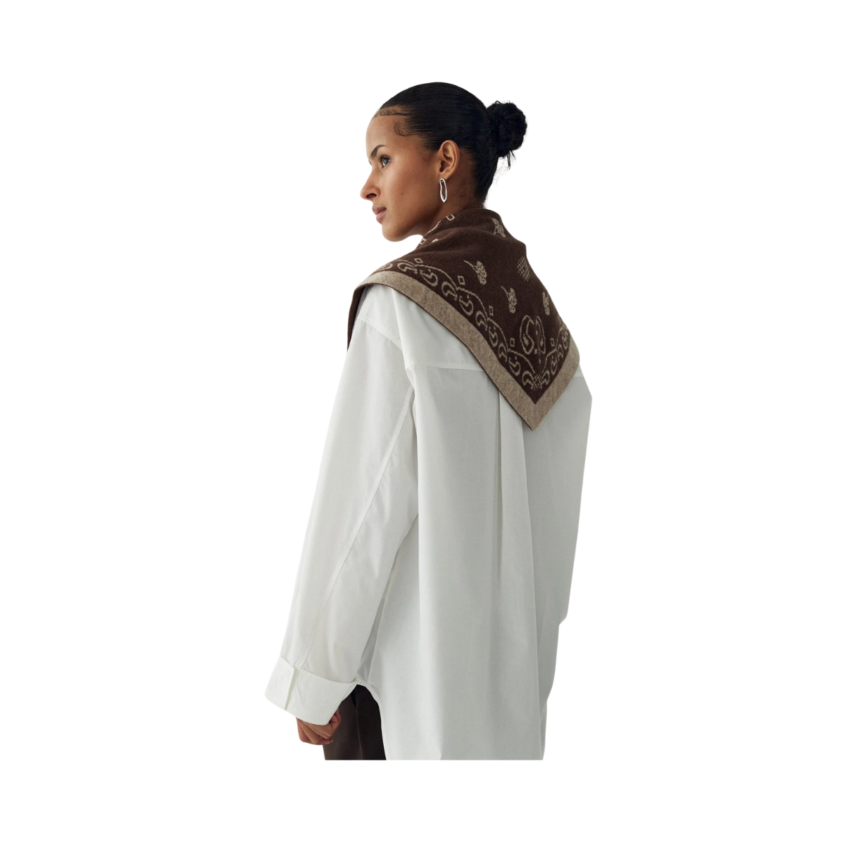 N-Neomi Scarf - Sand Brown Mix
