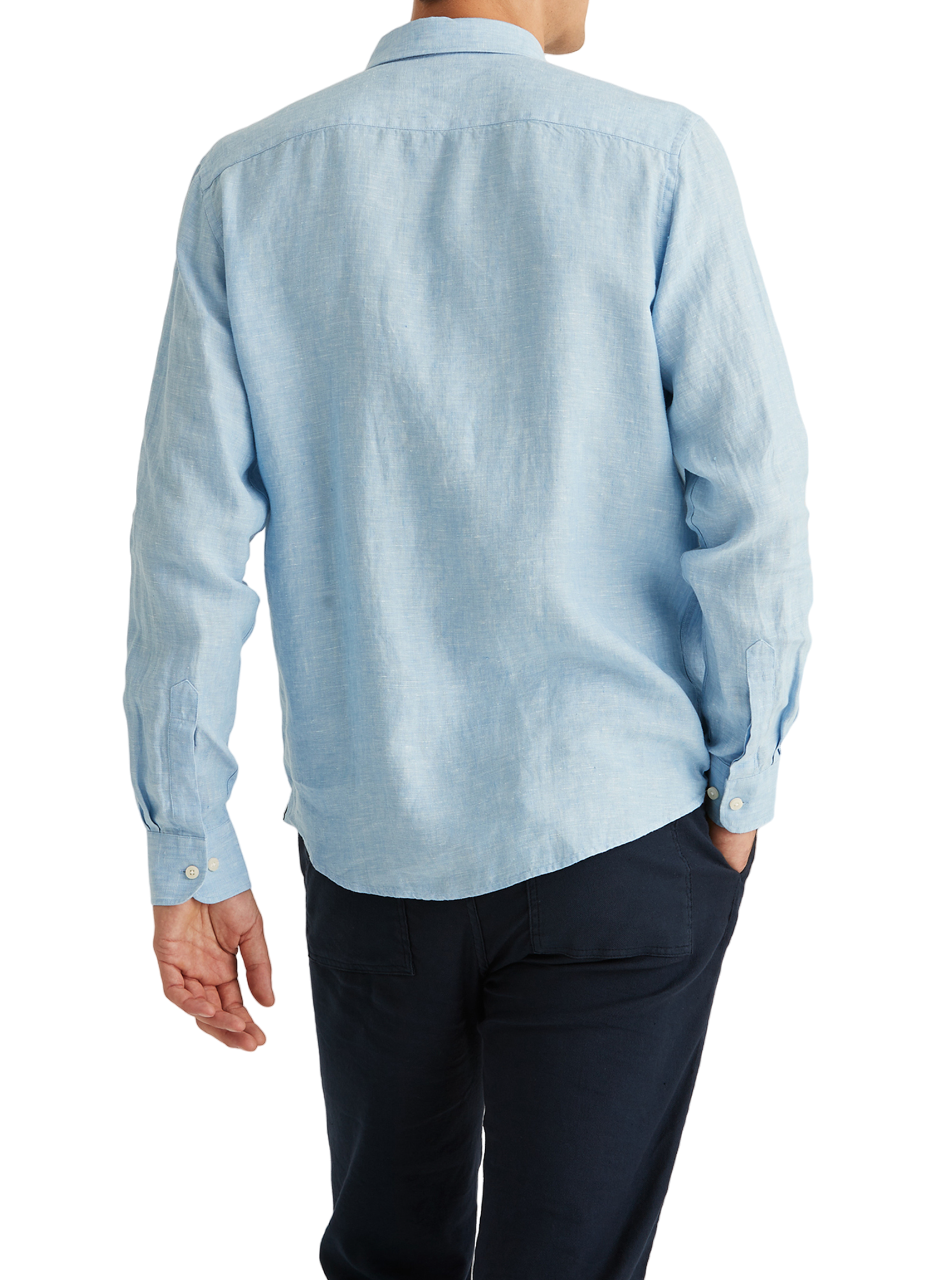 Douglas Linen Shirt - Blue